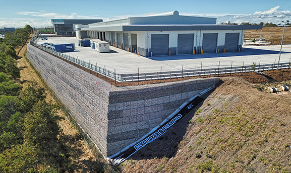 Geofabrics New Zealand Metroplex West Retaining Wall case study